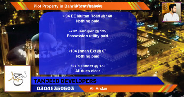 Residential Plot for Sale in Bahria Town, Lahore - (BP-68204)