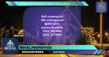 Commercial Property for Sale in Bahria Town, Lahore - (BP-68206)