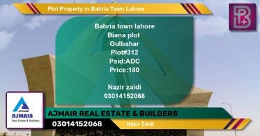 Residential Plot for Sale in Bahria Town, Lahore - (BP-68247)