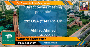 Residential Plot for Sale in Bahria Town, Lahore - (BP-68261)
