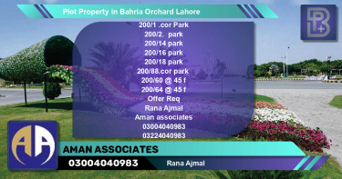 Residential Plot for Sale in Bahria Orchard, Lahore - (BP-68270)