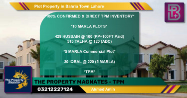 Commercial Plot for Sale in Bahria Town, Lahore - (BP-68280)