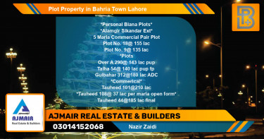 Commercial Plot for Sale in Bahria Town, Lahore - (BP-68290)
