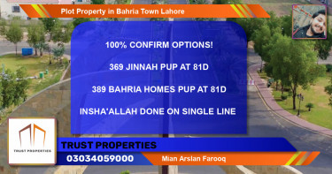 Residential Plot for Sale in Bahria Town, Lahore - (BP-68296)