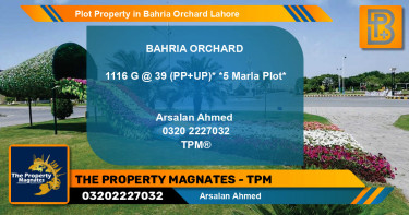 Residential Plot for Sale in Bahria Orchard, Lahore - (BP-68314)