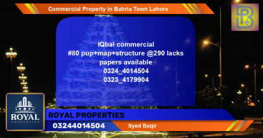 Commercial Property for Sale in Bahria Town, Lahore - (BP-68320)