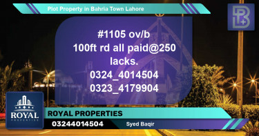 Residential Plot for Sale in Bahria Town, Lahore - (BP-68332)