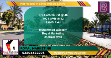 Residential Plot for Sale in Bahria Orchard, Lahore - (BP-68347)