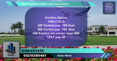 Residential Plot for Sale in Bahria Orchard, Lahore - (BP-68367)
