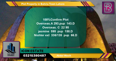 Residential Plot for Sale in Bahria Town, Lahore - (BP-68369)