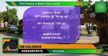 Residential Plot for Sale in Bahria Town, Lahore - (BP-68372)