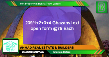 Residential Plot for Sale in Bahria Town, Lahore - (BP-68406)