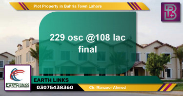 Residential Plot for Sale in Bahria Town, Lahore - (BP-68418)