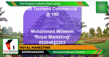 Commercial Plot for Sale in Bahria Town, Lahore - (BP-68423)