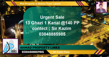 Residential Plot for Sale in Bahria Town, Lahore - (BP-68435)