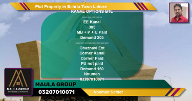Residential Plot for Sale in Bahria Town, Lahore - (BP-68437)