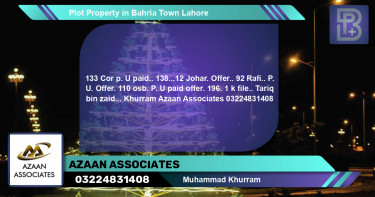 Residential Plot for Sale in Bahria Town, Lahore - (BP-68450)
