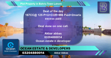 Residential Plot for Sale in Bahria Town, Lahore - (BP-68459)