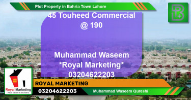 Commercial Plot for Sale in Bahria Town, Lahore - (BP-68462)