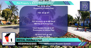 Residential Plot for Sale in Bahria Orchard, Lahore - (BP-68466)