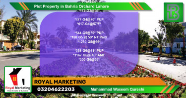 Residential Plot for Sale in Bahria Orchard, Lahore - (BP-68468)