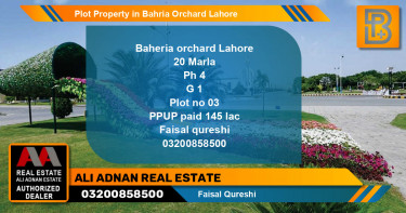 Residential Plot for Sale in Bahria Orchard, Lahore - (BP-68536)