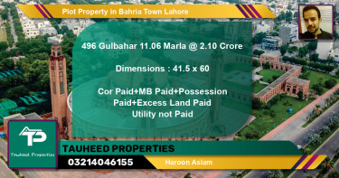 Residential Plot for Sale in Bahria Town, Lahore - (BP-68553)