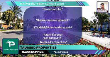 Residential Plot for Sale in Bahria Orchard, Lahore - (BP-68555)
