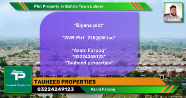 Residential Plot for Sale in Bahria Town, Lahore - (BP-68566)