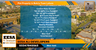 Residential Plot for Sale in Bahria Town, Lahore - (BP-68579)