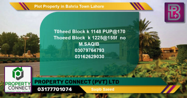 Residential Plot for Sale in Bahria Town, Lahore - (BP-68611)