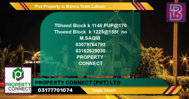 Residential Plot for Sale in Bahria Town, Lahore - (BP-68612)