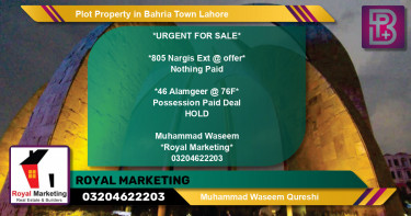 Residential Plot for Sale in Bahria Town, Lahore - (BP-68660)