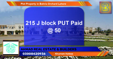 Residential Plot for Sale in Bahria Orchard, Lahore - (BP-68684)