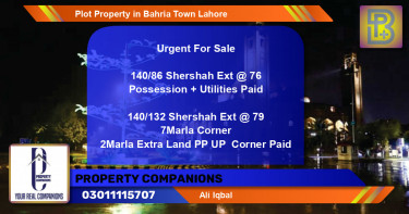Residential Plot for Sale in Bahria Town, Lahore - (BP-68708)