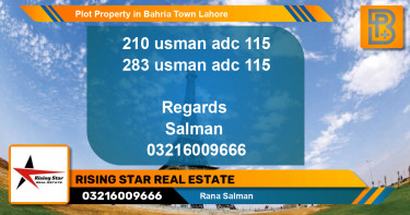 Residential Plot for Sale in Bahria Town, Lahore - (BP-68727)
