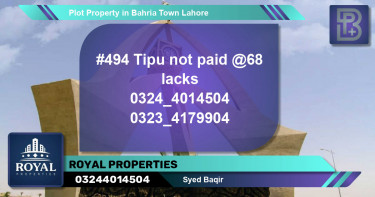 Residential Plot for Sale in Bahria Town, Lahore - (BP-68742)