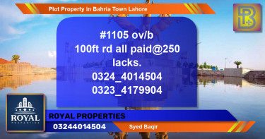 Residential Plot for Sale in Bahria Town, Lahore - (BP-68748)
