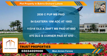 Residential Plot for Sale in Bahria Orchard, Lahore - (BP-68752)