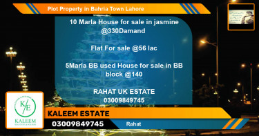 Residential Plot for Sale in Bahria Town, Lahore - (BP-68785)