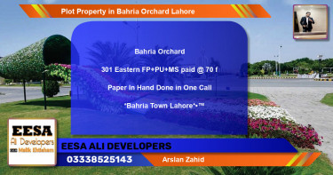 Residential Plot for Sale in Bahria Orchard, Lahore - (BP-68789)