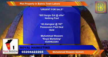 Residential Plot for Sale in Bahria Town, Lahore - (BP-68800)