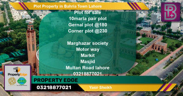 Residential Plot for Sale in Bahria Town, Lahore - (BP-68806)