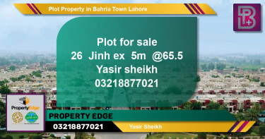 Residential Plot for Sale in Bahria Town, Lahore - (BP-68812)