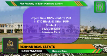 Residential Plot for Sale in Bahria Orchard, Lahore - (BP-68818)