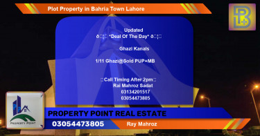 Residential Plot for Sale in Bahria Town, Lahore - (BP-68826)
