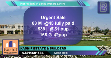 Residential Plot for Sale in Bahria Orchard, Lahore - (BP-68830)