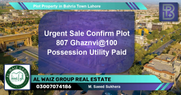Residential Plot for Sale in Bahria Town, Lahore - (BP-68831)