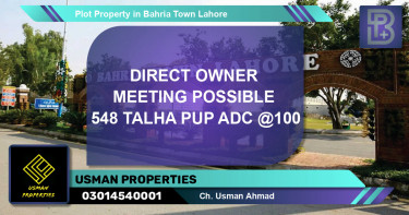 Residential Plot for Sale in Bahria Town, Lahore - (BP-68864)