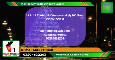 Commercial Plot for Sale in Bahria Town, Lahore - (BP-68866)